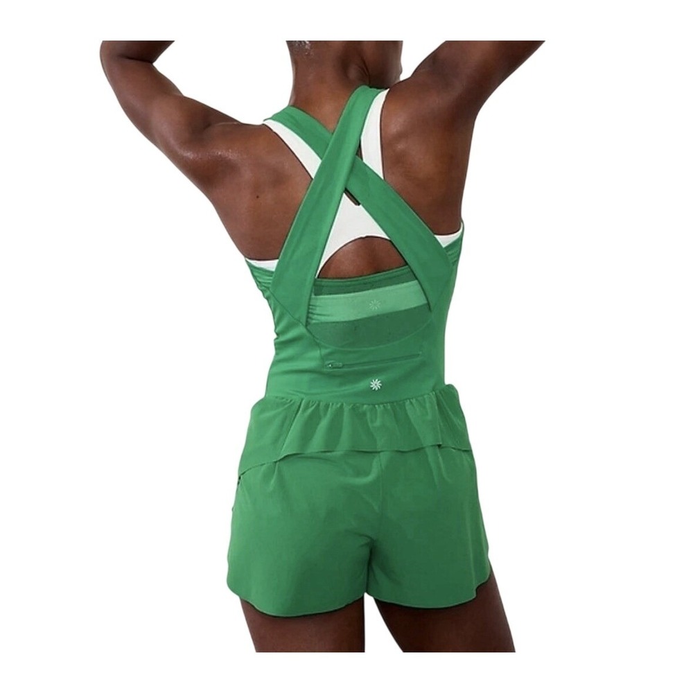 Athleta Romper Jumper Elastic Waist Shorts Tank Women's Size XS Athletic Preppy